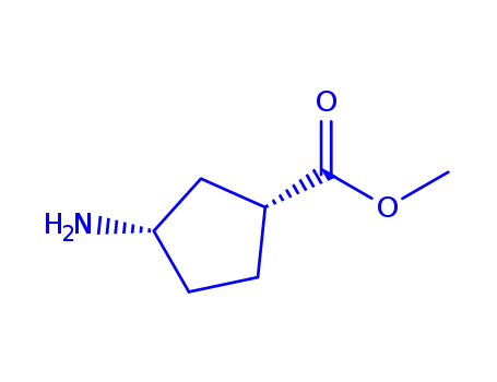 Cyclopentanecarboxylic acid, 3-amino-, methyl ester, (1R,3R)- (9CI)