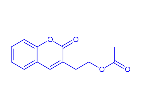 Molecular Structure of 7151-73-7 (2-(2-oxo-2H-chromen-3-yl)ethyl acetate)