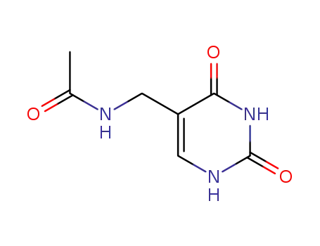 Molecular Structure of 7151-40-8 (N-[(2,4-dioxo-1,2,3,4-tetrahydropyrimidin-5-yl)methyl]acetamide)