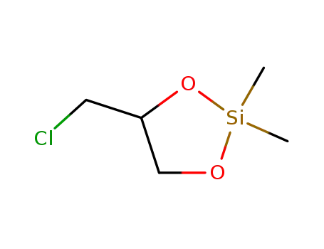 Molecular Structure of 73639-62-0 (2,2-dimethyl-4-(chloromethyl)-1,3-dioxa-2-silacyclopentane)