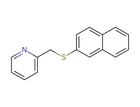Molecular Structure of 132065-22-6 (2-(2-naphthylthiomethyl)pyridine)