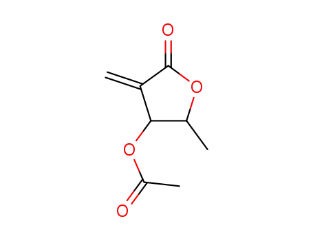 (2R,3S)-2-methyl-4-methylidene-5-oxotetrahydrofuran-3-yl acetate (non-preferred name)