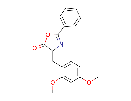 5(4H)-Oxazolone,4-[(2,4-dimethoxy-3-methylphenyl)methylene]-2-phenyl- cas  7149-86-2