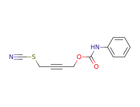 Carbanilic acid 4-thiocyanato-2-butynyl ester