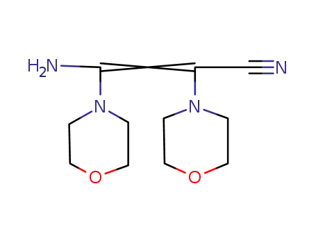 Molecular Structure of 73304-65-1 (3-amino-2,3-di(morpholin-4-yl)prop-2-enenitrile)