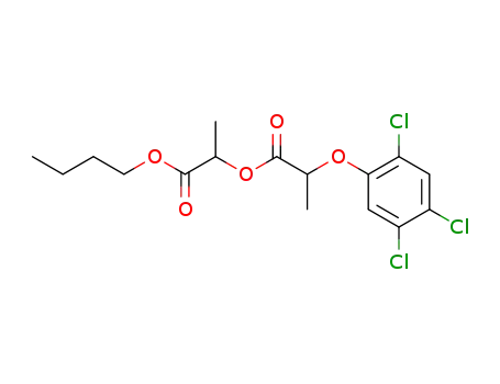 Molecular Structure of 7153-03-9 (1-butoxy-1-oxopropan-2-yl 2-(2,4,5-trichlorophenoxy)propanoate)