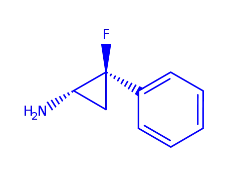 Molecular Structure of 784133-88-6 (Cyclopropanamine, 2-fluoro-2-phenyl-, (1R,2S)-rel- (9CI))