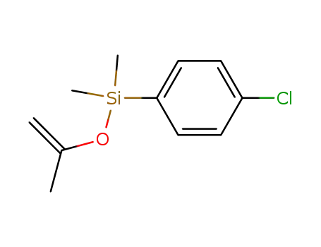 Molecular Structure of 73316-55-9 ((p-Chlorophenyl)-isopropenoxy-dimethylsilane)