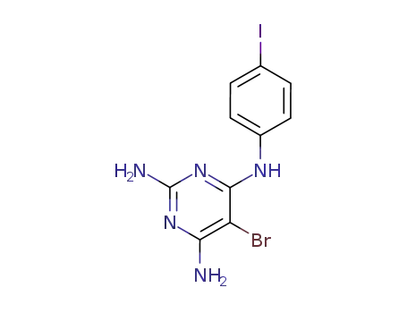 5-bromo-N~4~-(4-iodophenyl)pyrimidine-2,4,6-triamine