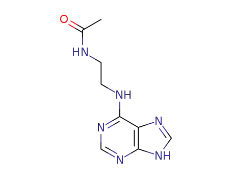 Molecular Structure of 7151-34-0 (N-[2-(5H-purin-6-ylamino)ethyl]acetamide)