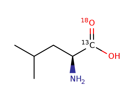Molecular Structure of 82152-65-6 (DL-LEUCINE-1-13C)