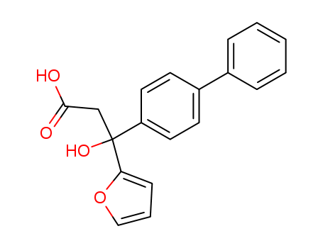 2-Furanpropanoic acid, b-[1,1'-biphenyl]-4-yl-b-hydroxy-, (+)-