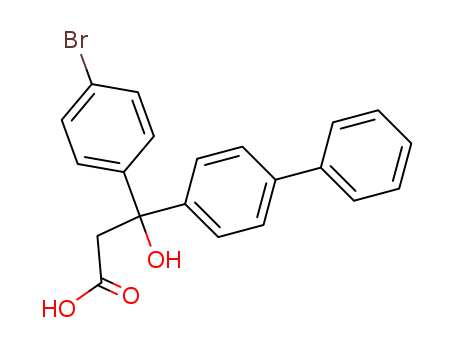 71315-10-1,Hydracrylic acid, 3-(4-biphenylyl)-3-(p-bromophenyl)-, (-)-,(+)-3-(4-Biphenylyl)-3-(p-bromophenyl)hydracrylic acid;Hydracrylic acid,3-(4-biphenylyl)-3-(p-bromophenyl)-,(+);