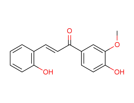 Molecular Structure of 7152-93-4 ((2E)-1-(4-hydroxy-3-methoxyphenyl)-3-(2-hydroxyphenyl)prop-2-en-1-one)