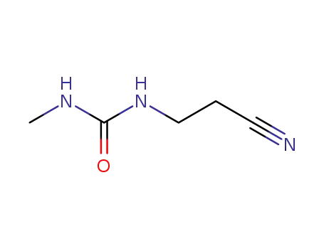 Molecular Structure of 7150-75-6 (1-(2-cyanoethyl)-3-methylurea)