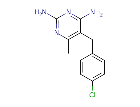 2,4-PYRIMIDINEDIAMINE,5-((4-CHLOROPHENYL)METHYL)-6-METHYL-
