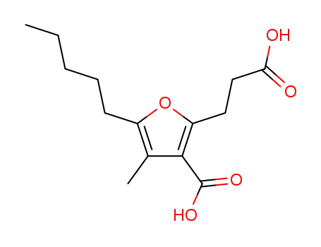 Molecular Structure of 73248-95-0 (3-carboxy-4-methyl-5-pentyl-2-furanpropionic acid)