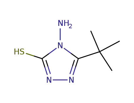 Molecular Structure of 73396-58-4 (4-AMINO-5-TERT-BUTYL-4H-1,2,4-TRIAZOLE-3-THIOL)