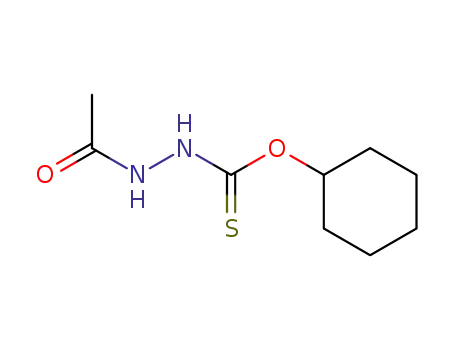 Molecular Structure of 7152-43-4 (O-cyclohexyl 2-acetylhydrazinecarbothioate)