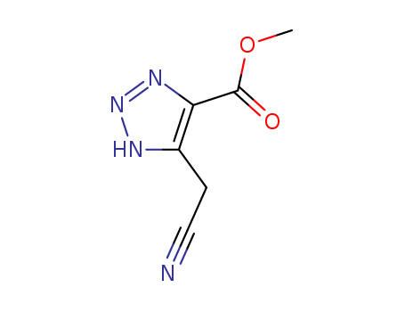 1H-1,2,3-Triazole-5-carboxylicacid, 4-(cyanomethyl)-, methyl ester