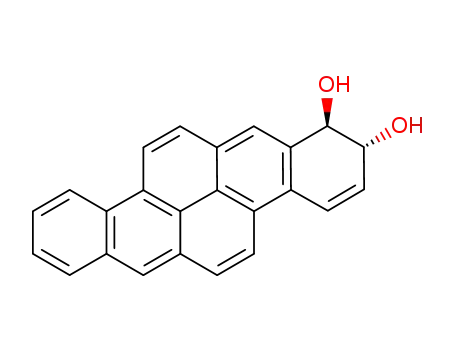 Molecular Structure of 80155-85-7 (1,2-dihydro-1,2-dihydroxydibenzo(a)pyrene)
