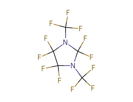 Molecular Structure of 74554-48-6 (Imidazolidine, 2,2,4,4,5,5-hexafluoro-1,3-bis(trifluoromethyl)-)