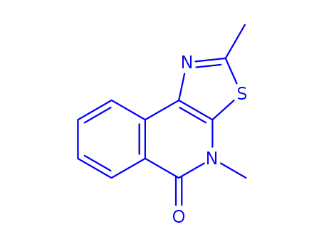 Molecular Structure of 74123-30-1 (2,4-dimethyl[1,3]thiazolo[5,4-c]isoquinolin-5(4H)-one)