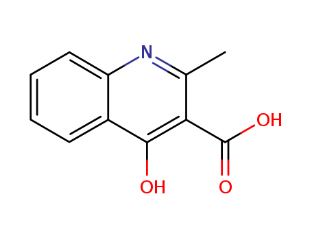 Molecular Structure of 17182-95-5 (3-Quinolinecarboxylic acid, 4-hydroxy-2-methyl-)