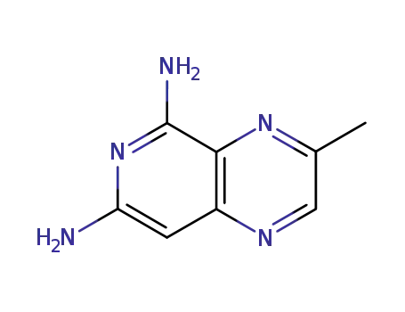 Molecular Structure of 74023-40-8 (Pyrido[3,4-b]pyrazine-5,7-diamine, 3-methyl- (9CI))