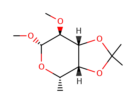 Molecular Structure of 74135-23-2 (Methyl 6-Deoxy-2-O-methyl-3,4-O-isopropylidene-α-D-galactopyranoside)