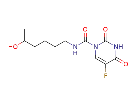Molecular Structure of 74173-52-7 (1-(5'-hydroxyhexylcarbamoyl)-5-fluorouracil)