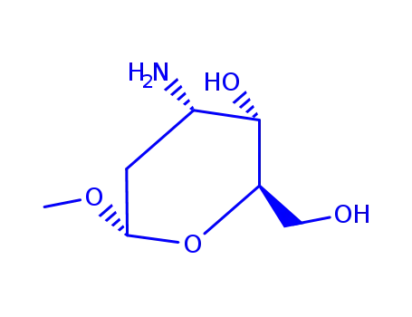Molecular Structure of 739301-39-4 (beta-D-lyxo-Hexopyranoside, methyl 3-amino-2,3-dideoxy- (9CI))