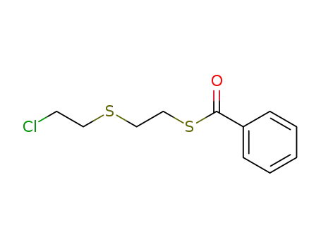 Molecular Structure of 7400-76-2 (S-{2-[(2-chloroethyl)sulfanyl]ethyl} benzenecarbothioate)