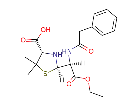 (4<i>S</i>)-2<i>t</i>-[(<i>S</i>)-ethoxycarbonyl-(2-phenyl-acetylamino)-methyl]-5,5-dimethyl-thiazolidine-4<i>r</i>-carboxylic acid
