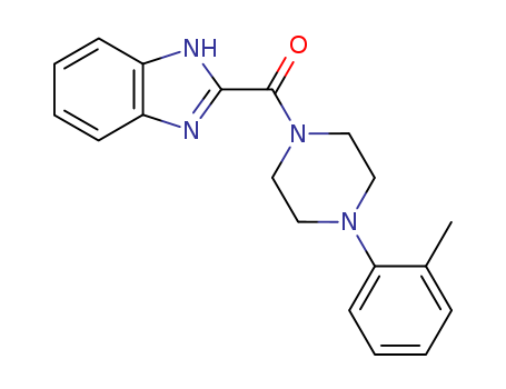 Methanone,1H-benzimidazol-2-yl[4-(2-methylphenyl)-1-piperazinyl]- cas  73903-16-9