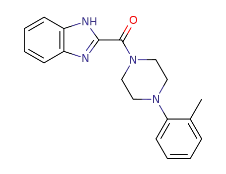 Molecular Structure of 73903-16-9 (1H-benzimidazol-2-yl[4-(2-methylphenyl)piperazin-1-yl]methanone)