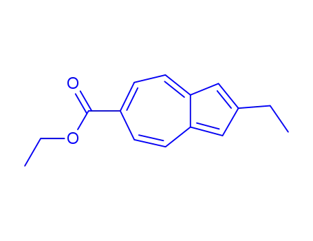 Molecular Structure of 741709-41-1 (6-Azulenecarboxylicacid,2-ethyl-,ethylester(5CI))