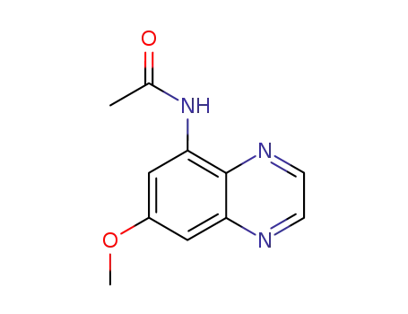 Molecular Structure of 7403-15-8 (N-(7-methoxyquinoxalin-5-yl)acetamide)