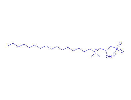 Molecular Structure of 7425-12-9 (N-(2-Hydroxy-3-sulfonatopropyl)-N,N-dimethyl-1-hexadecanaminium)