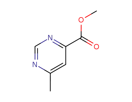 Molecular Structure of 73955-53-0 (4-Pyrimidinecarboxylicacid,6-methyl-,methylester(9CI))