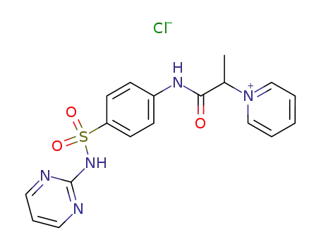 Molecular Structure of 7401-27-6 (1-(1-oxo-1-{[4-(pyrimidin-2-ylsulfamoyl)phenyl]amino}propan-2-yl)pyridinium)