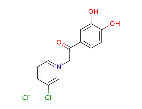 Molecular Structure of 7399-98-6 (3-chloro-1-[2-(3,4-dihydroxyphenyl)-2-oxoethyl]pyridinium)