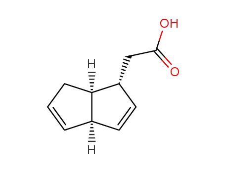 (+/-)-((3a<i>r</i>,6a<i>c</i>)-1,3a,6,6a-tetrahydro-pentalen-1<i>c</i>-yl)-acetic acid