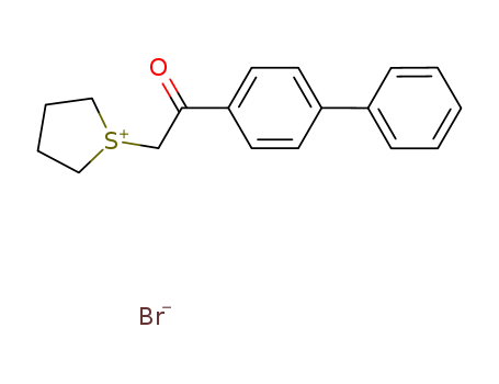 73909-07-6,1-(2-biphenyl-4-yl-2-oxoethyl)tetrahydrothiophenium bromide,