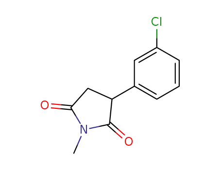 Molecular Structure of 74208-84-7 (3-(3-chlorophenyl)-1-methyl-2,5-pyrrolidinedione)