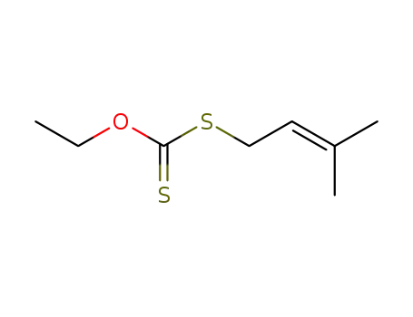 Molecular Structure of 73872-29-4 (S-(3-methyl-2-buten-1-yl) O-ethyl dithiocarbonate)