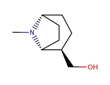 Molecular Structure of 746646-58-2 (8-Azabicyclo[3.2.1]octane-2-methanol,8-methyl-,(1R,2R,5R)-(9CI))