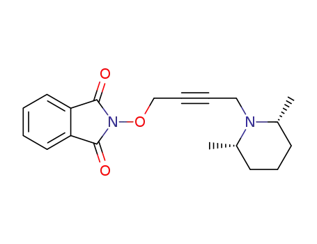 1H-Isoindole-1,3(2H)-dione, 2-((4-(2,6-dimethyl-1-piperidinyl)-2-butynyl)oxy)-, cis-