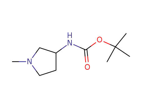 Molecular Structure of 748184-01-2 (Carbamic acid, (1-methyl-3-pyrrolidinyl)-, 1,1-dimethylethyl ester (9CI))