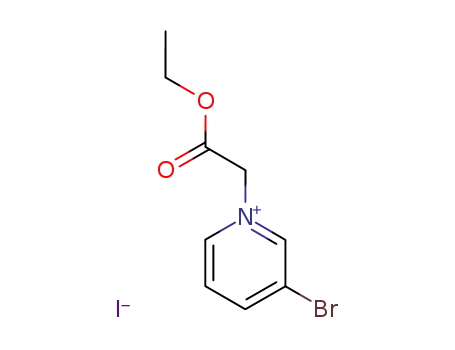 Molecular Structure of 7470-43-1 (3-bromo-1-(2-ethoxy-2-oxoethyl)pyridinium iodide)